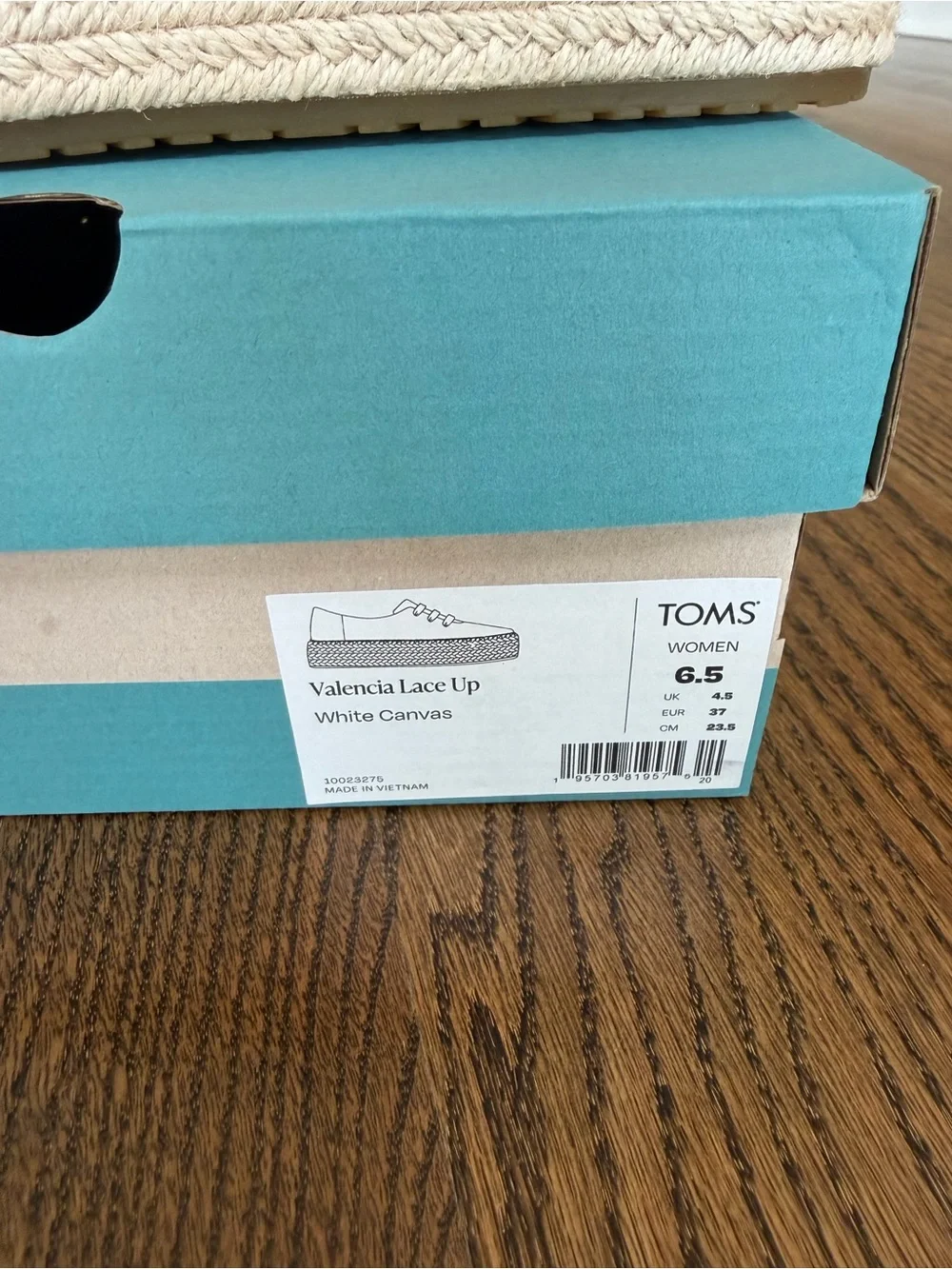 TOMS Valencia Lace-Up Platform Espadrille